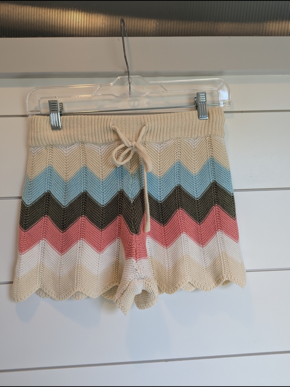 Le Bain Par Molly Bracken Knit Coverup Shorts XS Beach Crochet